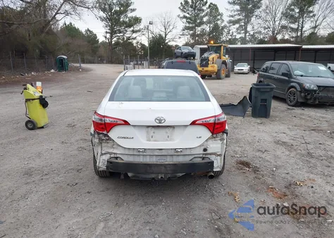 2016 Toyota Corolla Le z USA, uszkodzony, nr VIN 2T1BURHE1GC700577